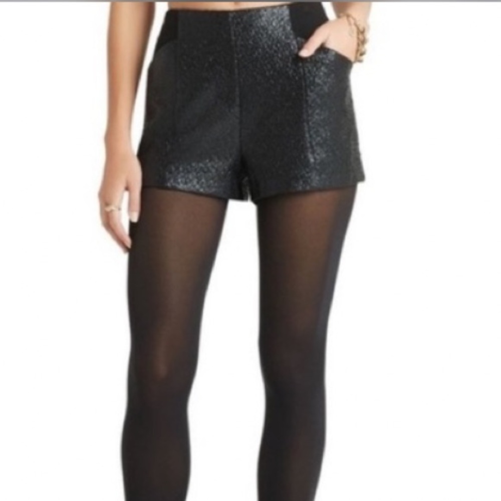 BCBGeneration Black Contrast Panel Shorts